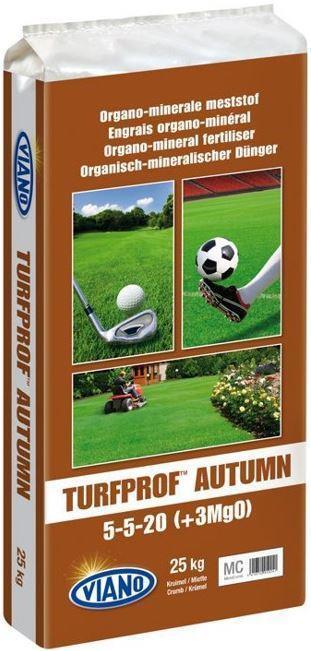 VIANO szerves gyeptáp TURFPROF AUTUMN, 25 kg