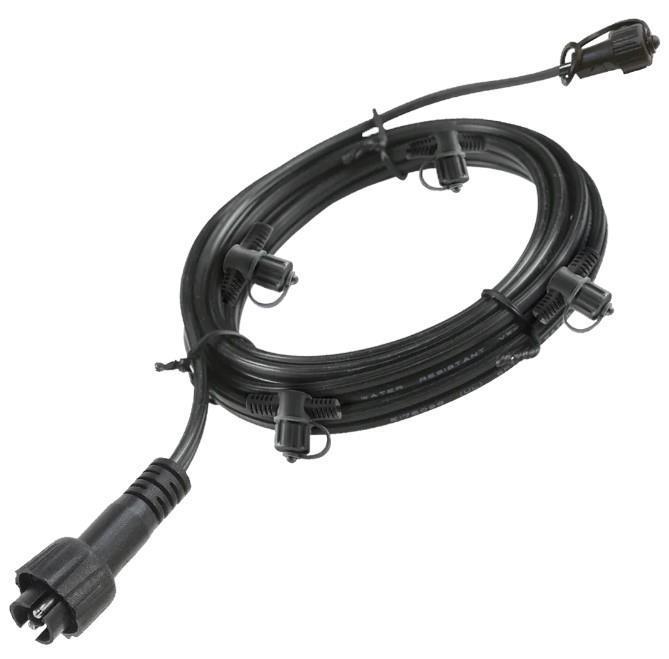 4-csatlakozós főkábel kerti világításhoz, 10 m