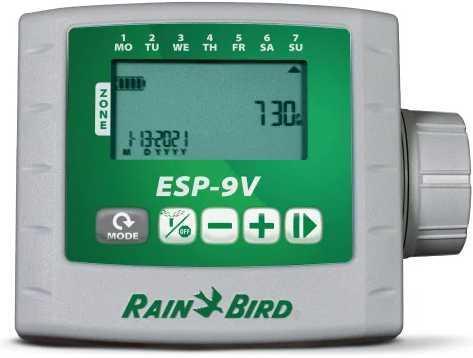 ESP-9V 4-zónás elemes vezérlő, Rain Bird