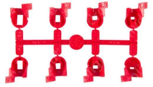 Fúvókakészlet PGJ szórófejekhez, piros (normál)