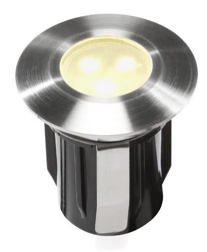 Alpha süllyesztett spotlámpa, acél, LED 0,5W IP68