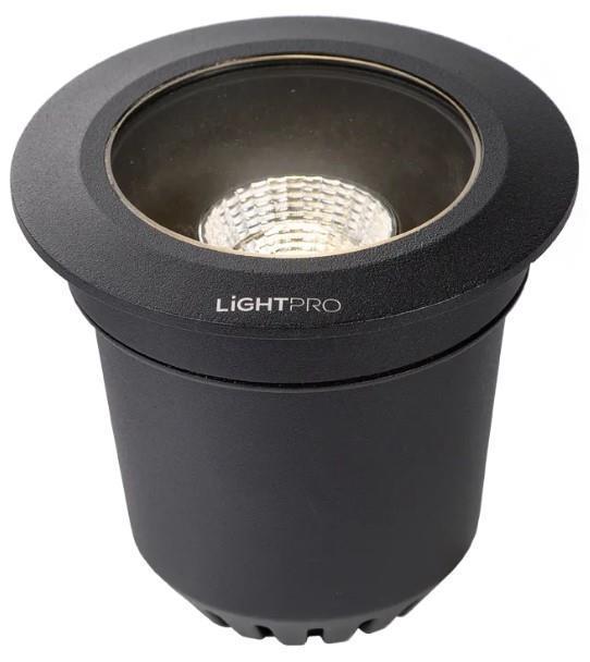 Atik süllyesztett spotlámpa, fekete, LED 9W