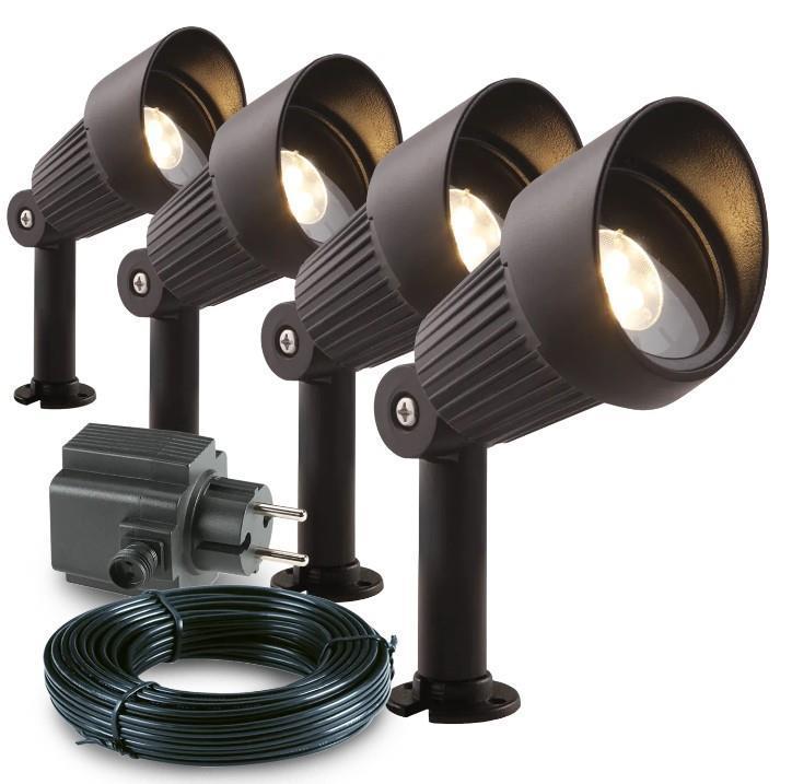 Focus 4 db-os spotlámpa-szett, LED 3W