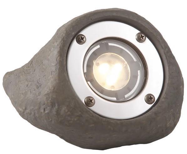 Lapis spotlámpa, szürke, IP68 LED 3W