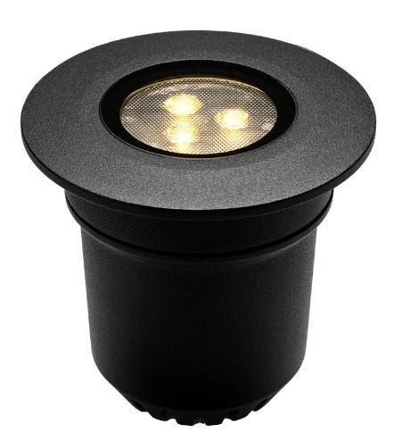 Nomia süllyesztett spotlámpa, fekete, LED 3W
