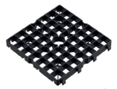 Gyeprács ECO, műanyag, 50×50, fekete