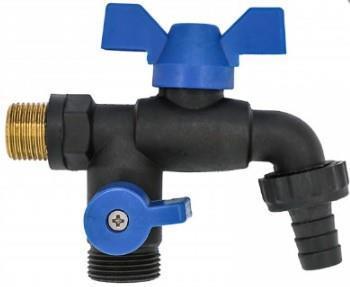 Kerti csap 1/2 KM, 2 kifolyó