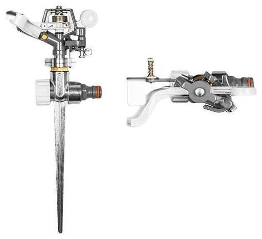 Kerti szórófej leszúrótüskén, impulzus - fém