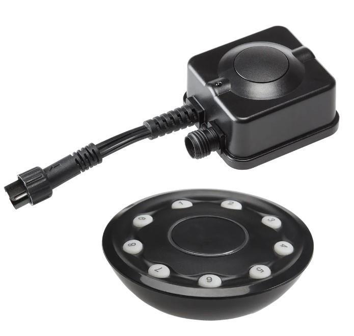 Távirányító + vevő szett kerti világításhoz