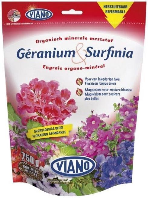 VIANO szerves táp MUSKÁTLI ÉS BALKONNÖVÉNY, 0,75 k