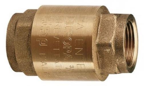 Visszacsapószelep 2 BB (rugós, réz)