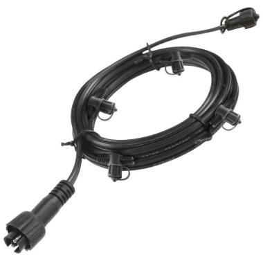 4-csatlakozós főkábel kerti világításhoz, 10 m