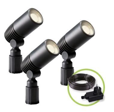 Alder 3 db-os spotlámpa-szett, LED 2W