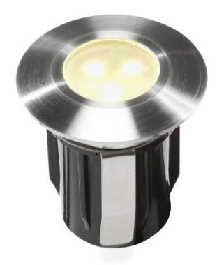 Alpha süllyesztett spotlámpa, acél, LED 0,5W IP68