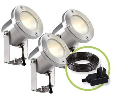 Catalpa 3 db-os spotlámpa-szett, LED 3W