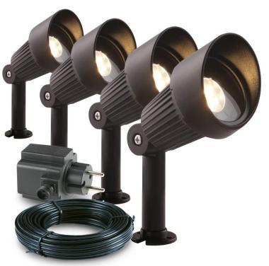 Focus 4 db-os spotlámpa-szett, LED 3W