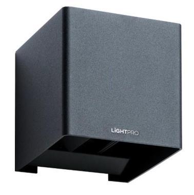 Ixion fali lámpa, fekete, LED 6W (230V)