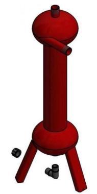 Homokleválasztó ciklon 60-80 l/min | 3/4