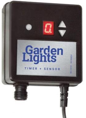Alkonykapcsoló kerti világításhoz, időzítővel