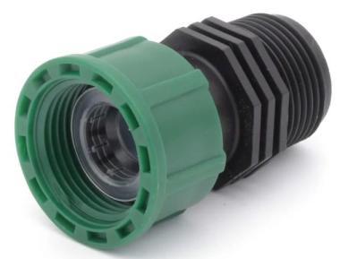 Szelepkötő egyenes, 1 KM, 1 hollandi, zöld