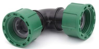 Szelepkötő könyök, 1 BM, 2 hollandi, zöld