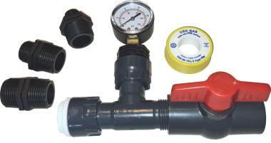 Nyomás- és vízhozammérő szett, univerzális