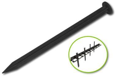 Kerti szegélyhez leszúró, műanyag, 24 cm